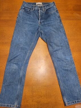 Everlane The Cheeky Jeans in Medium Blue | Size 23 Crop